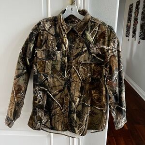 CLEARANCE Women’s Large RedHead Camo Hunting Button Down Over Shirt